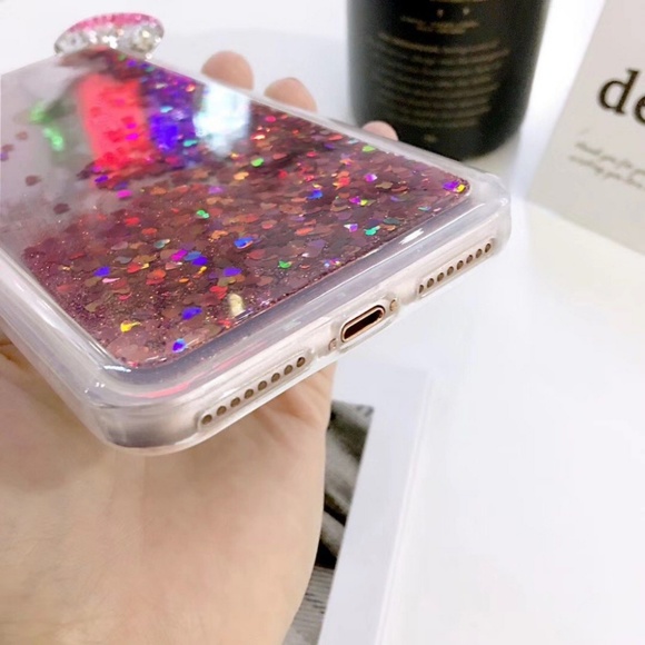 Glitter Pink Mickey Ear Case - Picture 3 of 4